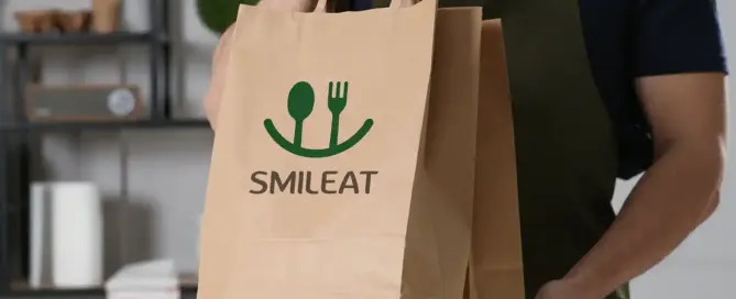 Bedrukte papieren tassen maaltijden